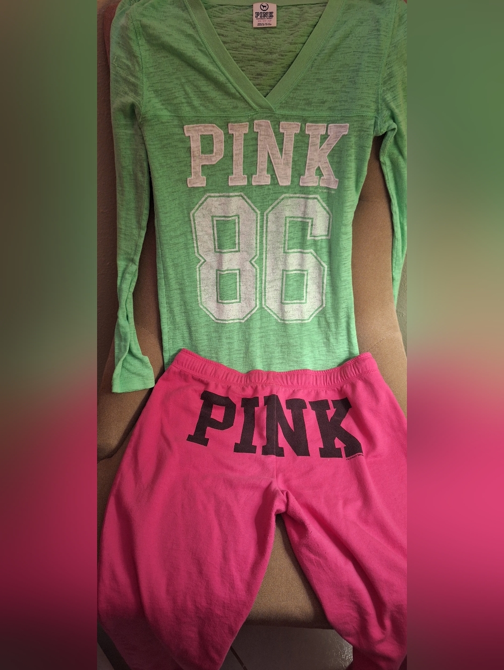 PINK Victoria's Secret SET TOP (XS) PANTS (S) VINTAGE Y2K